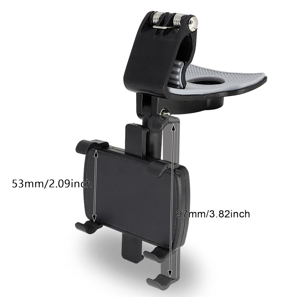 Mobile Phone Holder Dashboard Car Mount Dash 360° Rotation Stand Cradle Panel Multi-Functional Universal GPS Bracket Holder Clip