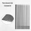 11-Piece Hex Shank Hollow Torx Screwdriver Bit Set with S2 Center Hole, 200mm