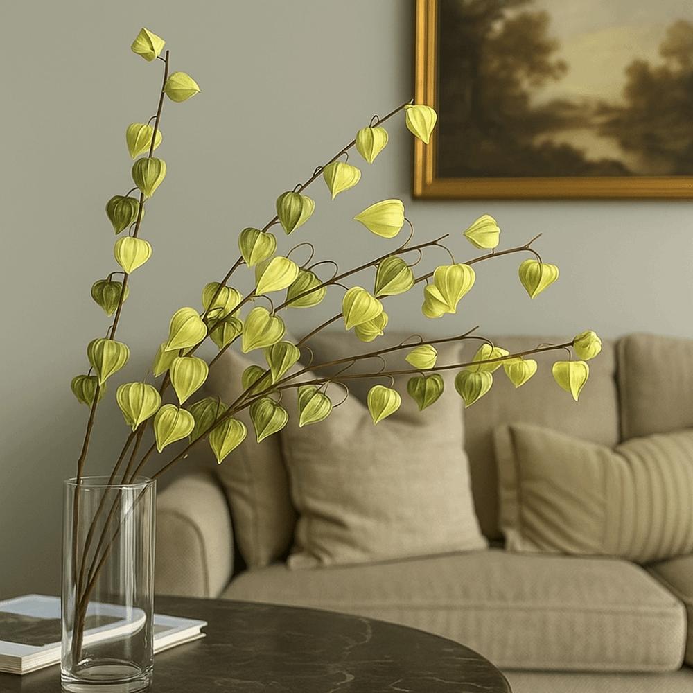 83cm Artificial Coco Pod Branches Real Touch Fake Plants Lantern Fruit Branch  Indoor Outdoor