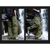 Cotton Cargo Pants Men High Street Loose Fit Jogger Trousers Casual Spring Autumn