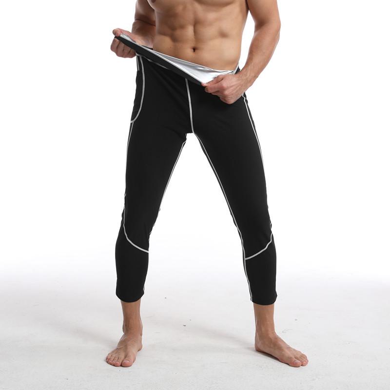 Silver Coated Neoprene Sauna Suit Set: Long Sleeve Top & Pants for Fitness