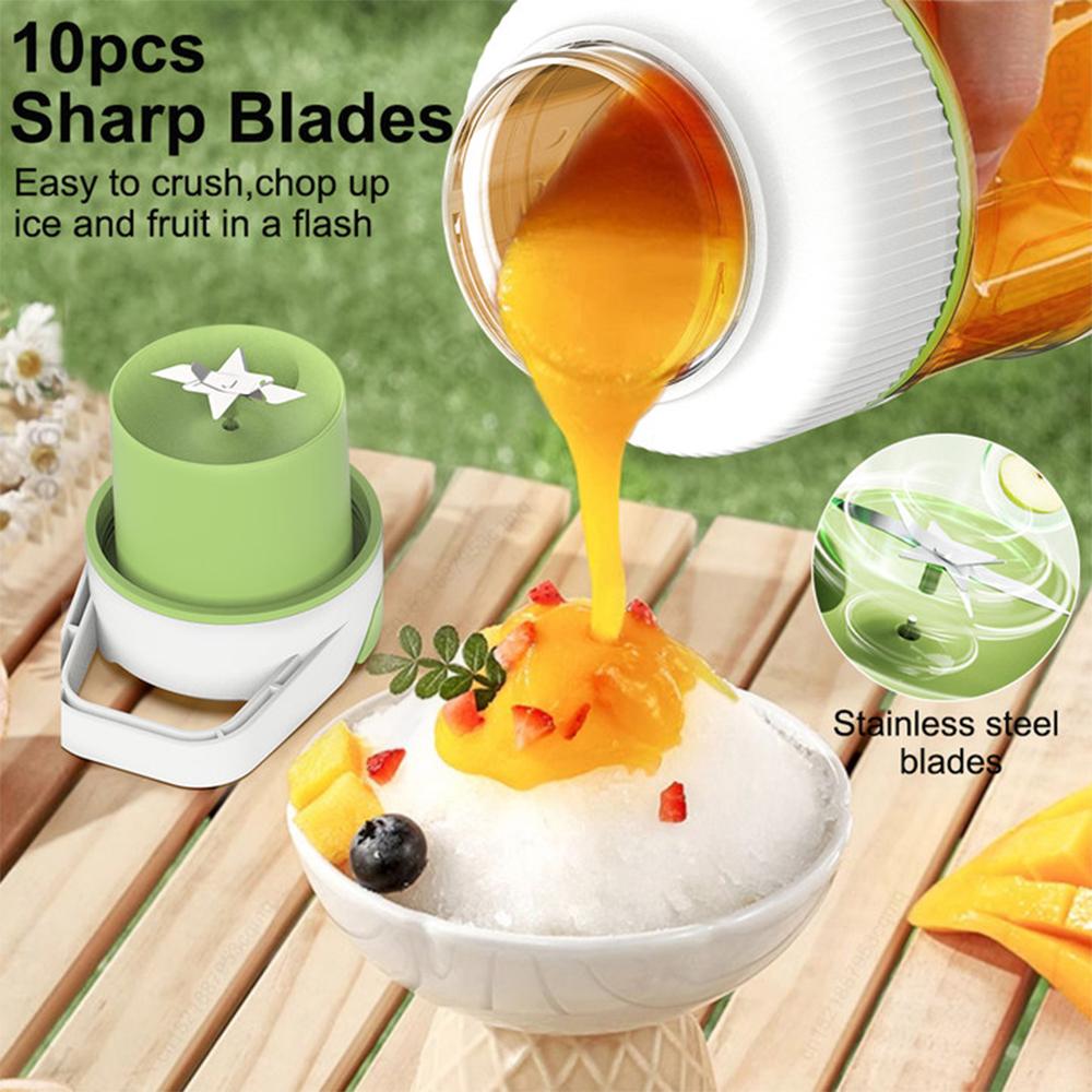 Electric Juicer Portable Freshly Squeezed Fruit Juice Smoothie Milkshake Juicer Cup USB Rechargeable for Kitchen Camping Juicer