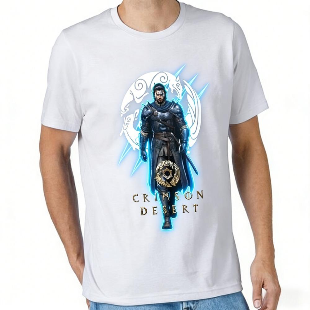 New Crimson Desert Open World Games Men's 100_ Cotton T-Shirt Oversized Graphic Tee Unisex Casual Chic