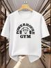 Powerhouse Gym Maglietta da Uomo in Cotone Allenamento Atletico Casual Sportiva Bianca Fitness Stile Muscle Fit - Cotone Estivo da Uomo Grafica...