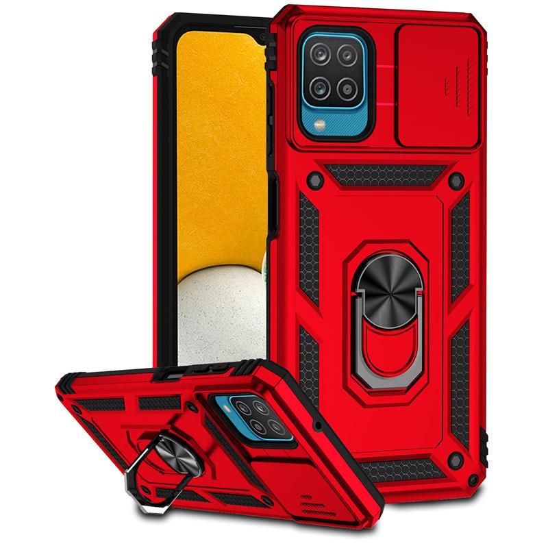 Armor Slide Camera Case For Samsung Galaxy A12 A22 A32 A52 A72 M33 M53 M23 Magnet Holder Ring Cover For GalaxyA52S  A 32 Funda