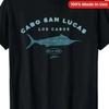 100 Made In Usa 180g Cabo San Lucas Blue Marlin T Shirt Vintage Stylish Slightly Designer Clothes Stretched Fashion