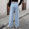Women's Straight Pants Fashion Casual Pants Nine Point Harlan Pants