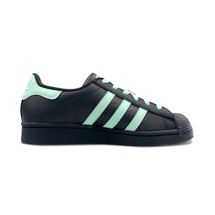 Adidas Originals Superstar Low top Skateboard Shoes Unisex Black Green EG4959(Team47-SP)