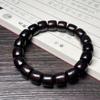 Ethnic Style Green Sandalwood Straight-cut Barrel Beads Bracelet Handmade Boutique Sandalwood Small Bracelet Men's and Women's Wenwan Single Circle
