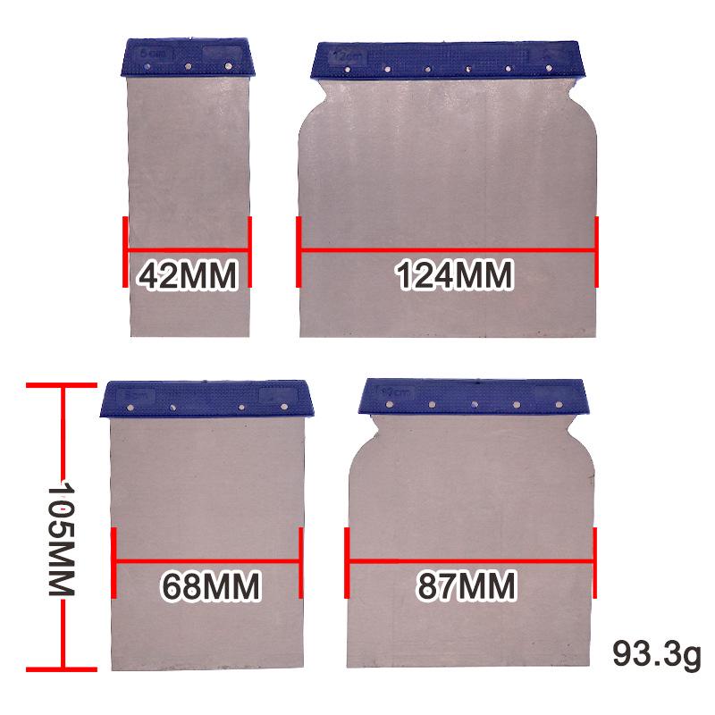 4-Piece Multifunctional Scraper Set: Paint, Putty, Car Film, and Atomized Ash Scrapers.