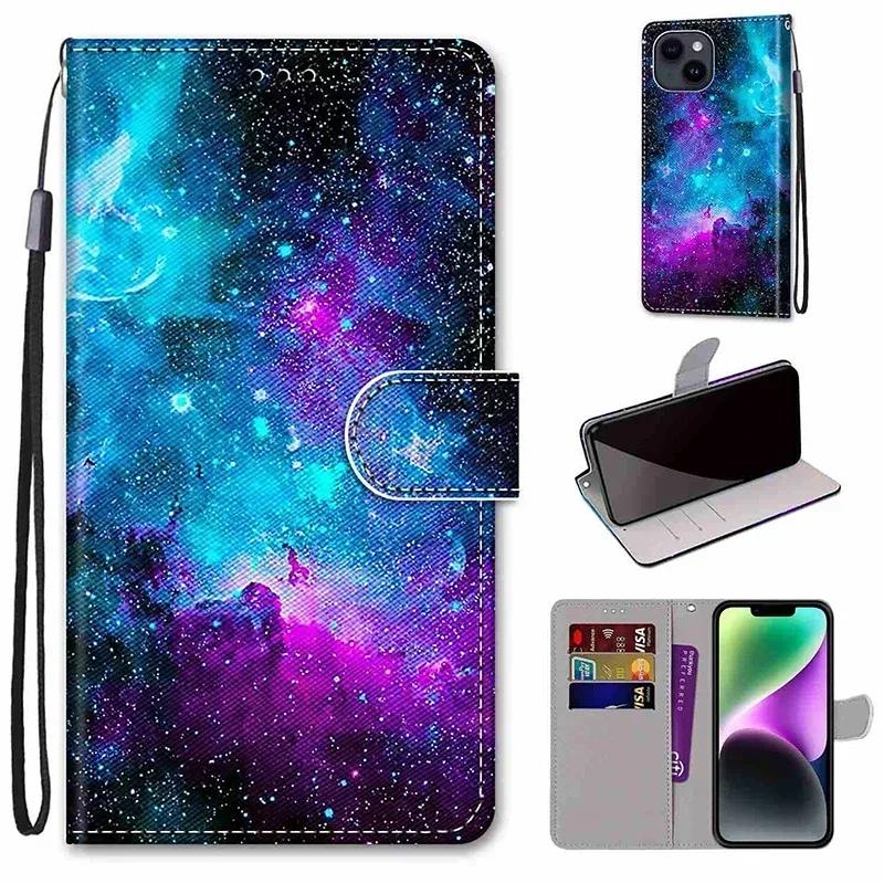 Fashion Leather Flip Case For Xiaomi 13T 12T Pro Redmi Note 13 Pro Plus 12 12S 12R Butterfly Personalized Painted Wallet Cover