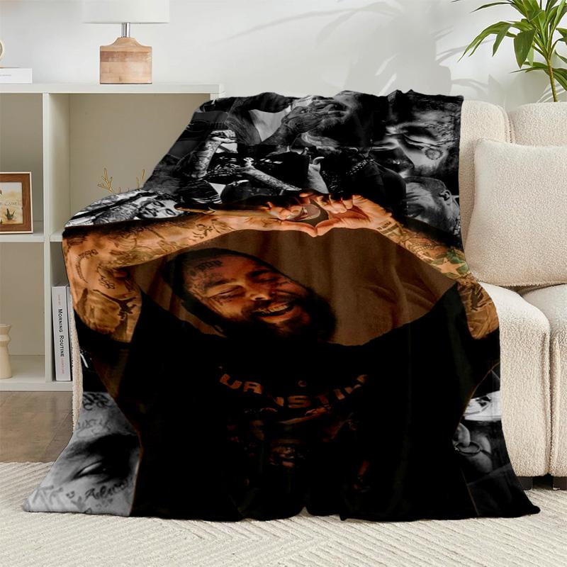 1PC Musician's Heartfelt Expression Flannel Blanket Gift, Suitable for Both Men And Women, Soft Ideal for Beds And Sofa, Birthday Or Christmas Gift