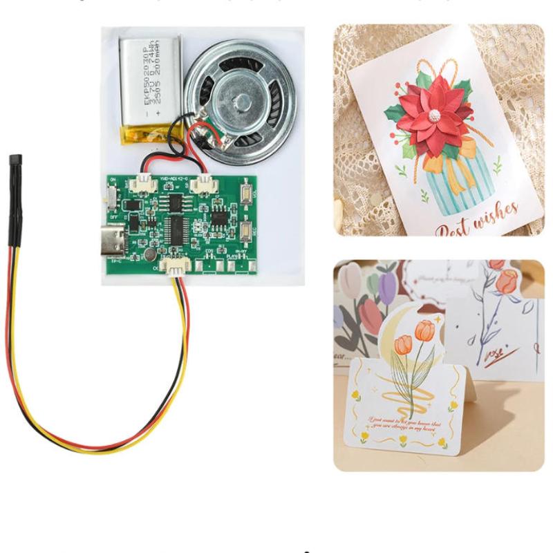 1 ks 8M USB Záznamový Narozeninový Pozdrav Hudební Hlasový Modul Čip Pro Hlasové Audio Hračku Pozdravnou Kartu DIY Záznamový A Přehrávací Modul