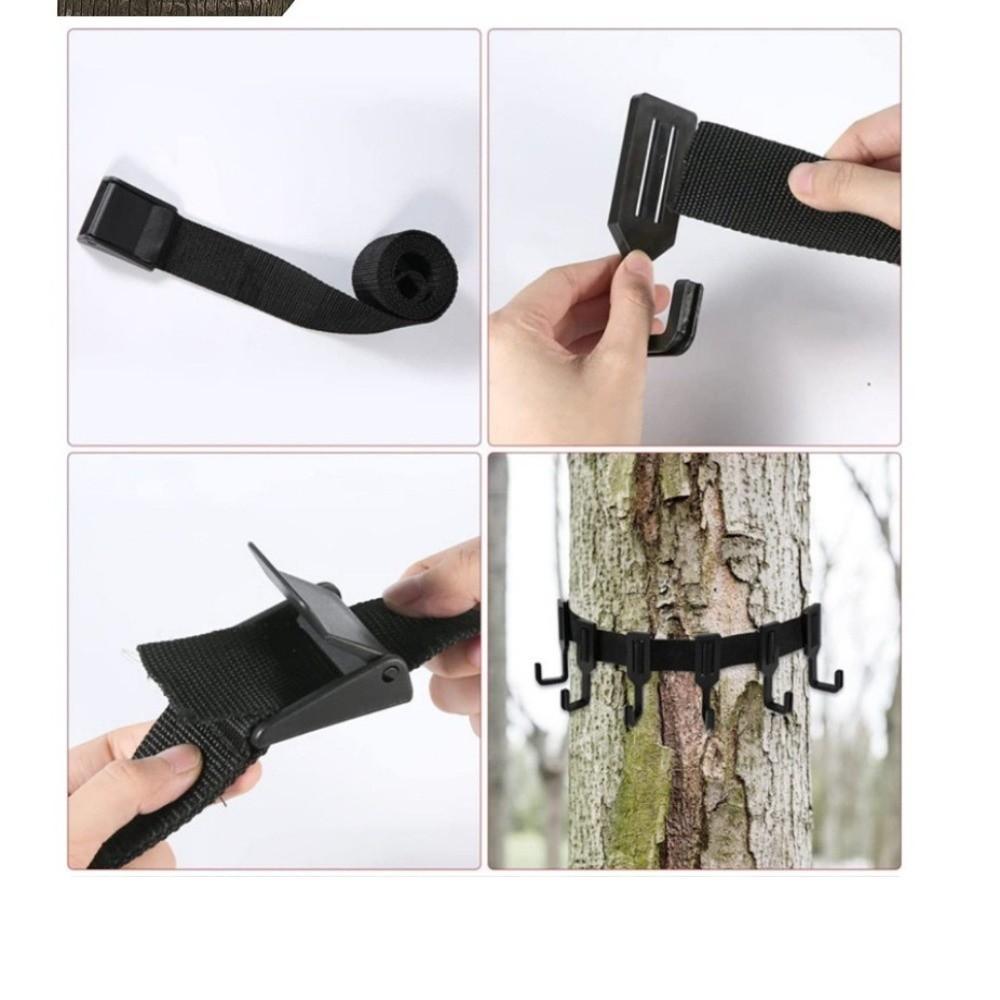 Adjustable Tree Hook Strap Woven Webbing Tree Stand Hanger Gear Hanging Hook Outdoor Gear Storage
