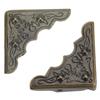 50 Stück Eisen Metall Eckenschutz Retro Vintage Langlebige Eckschützer Hohe Härte Mit Schrauben Möbel Schützer