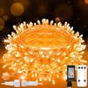 suddus String Lights Indoor Plug in 100 LED Christmas Lights Warm White