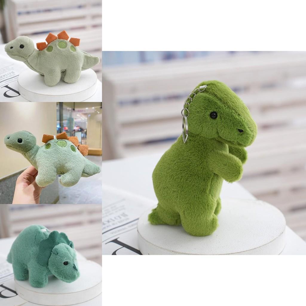 2024 New Dinosaur Plush Keychain Charming Pp Cotton Bag Car Pendant
