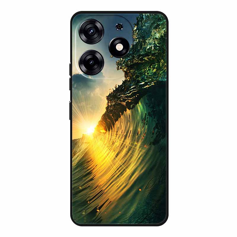 For Tecno Spark 20 Pro Case Wolf Soft Silicone TPU Back Cover Phone Cases For Tecno Spark20 Pro KJ6 Cute Animals Protector Funda