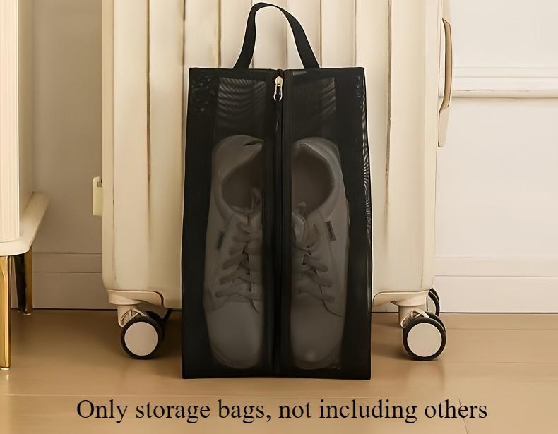 

Travel Shoes Storage Bag Portable Sports Fitness Shoes Dust-proof Mildew-proof Bag Large Capacity Storage Shoe Bag чёрный