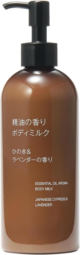 MUJI Essential Oil Body Hinoki Lavender OAR56A4A Milk, & Scent, 300mL,