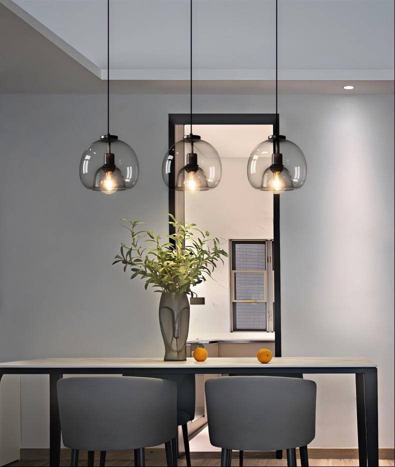 Italian-Style Modern Glass Pendant Light for Bedroom & Bar