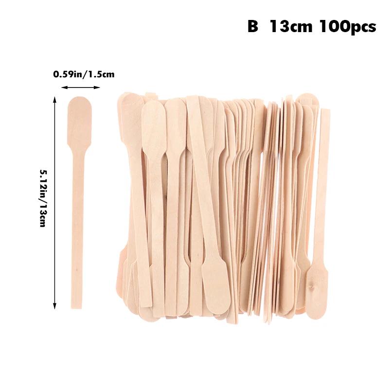 

100Pcs Wooden Coffee Stirrers Hot Cold Drinking Stir Beverage Stir Sticks Biodegradable Utensils Coffee Sticks-Homeclub