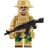 Ninja Warrior Superhero Doll With Weapon Single Building Block Assembly Toy