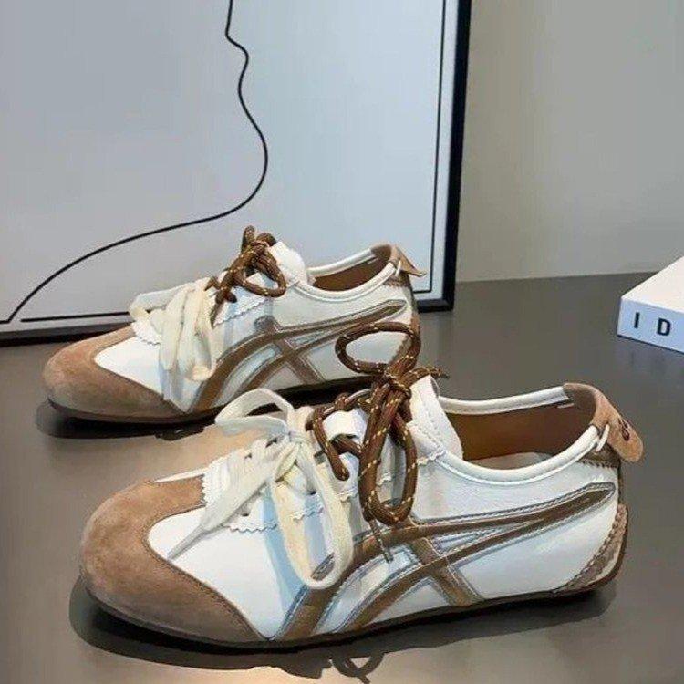 Niche Retro Forrest Gump Training Shoes Women's Spring 2025 New Inner Height Increase Versatile Flat-bottomed Casual Sports Shoes