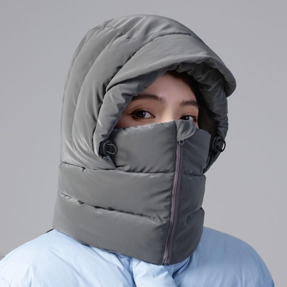 Windproof Warm Scarf Face Mask Keep Warm Lei Feng Hat Portable 3-in-1 Winter Cycling Hat  Skiing