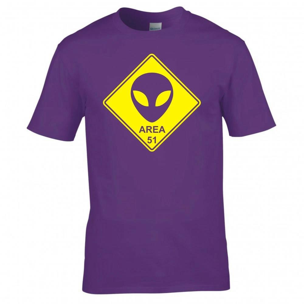 Funny Alien Area 51 Road Sign Tshirt