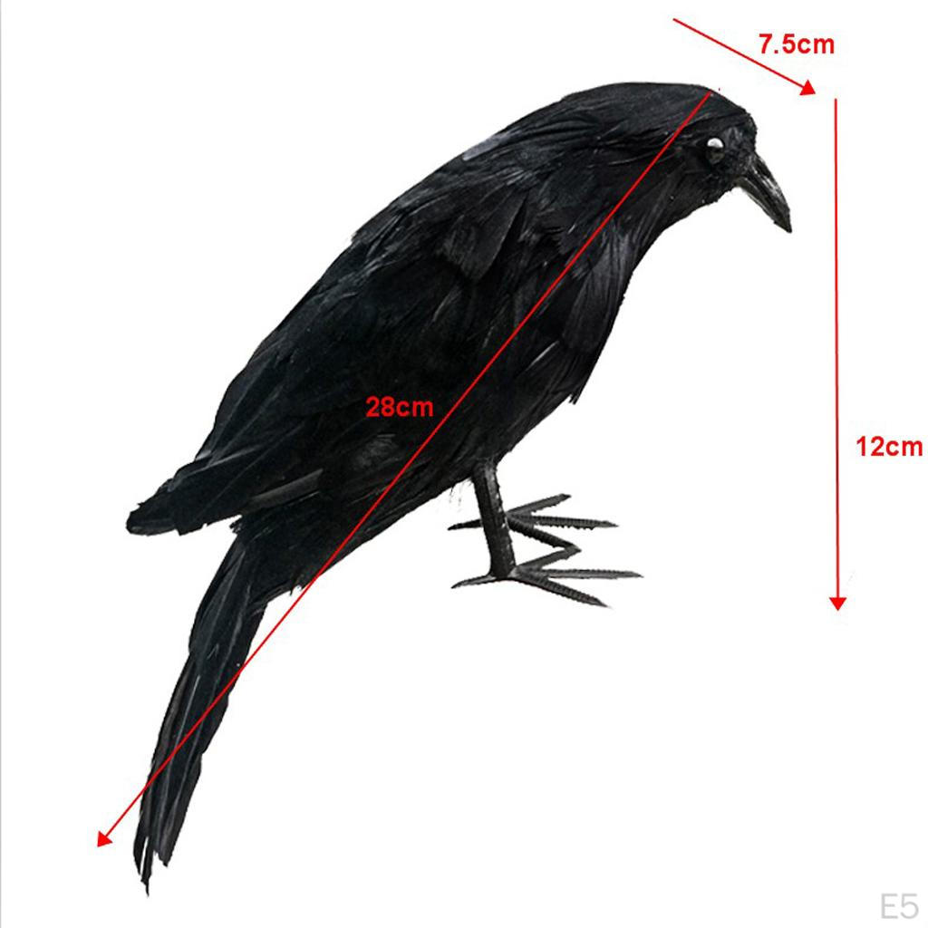 Artificial Bird Raven Magpie Garden and Ornaments