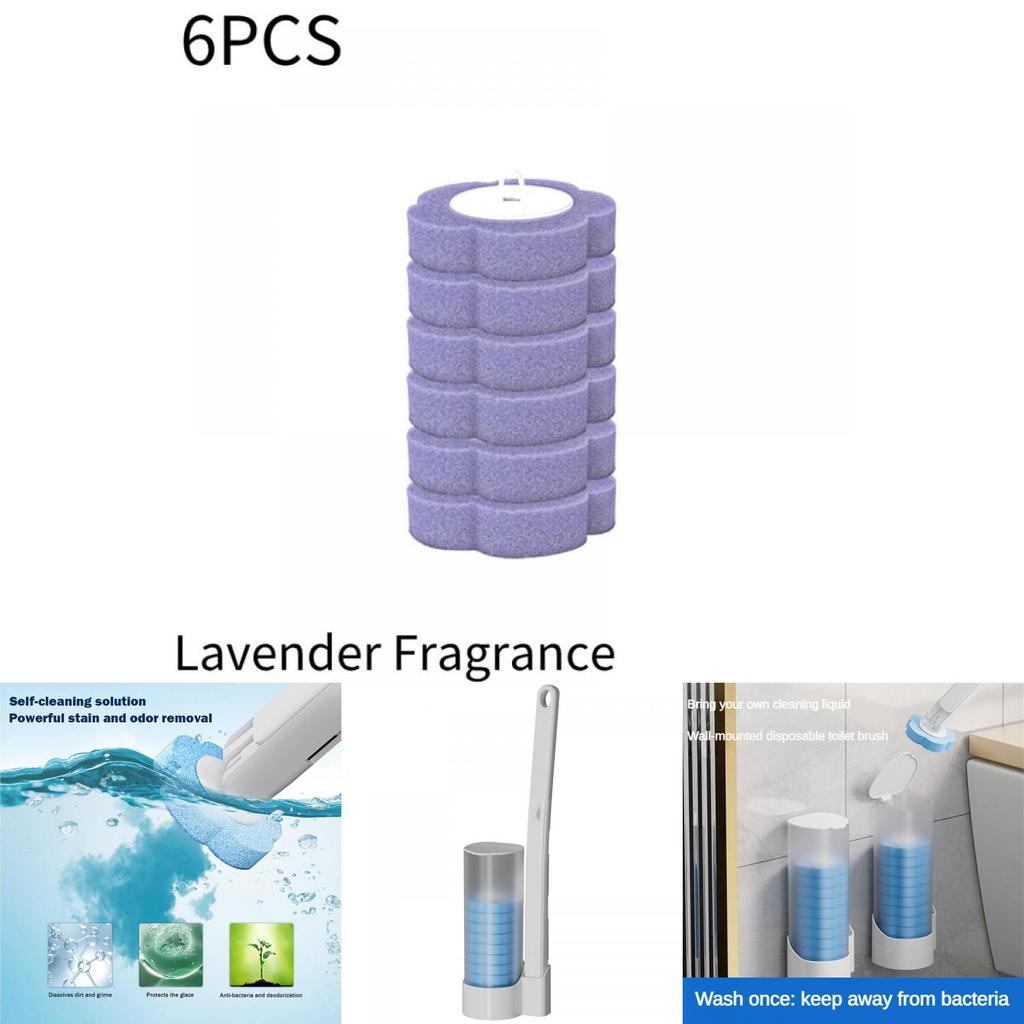 Toilet Disposable Brush Set Toilet Bowl Cleaning System Cleaners With Refills