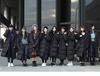 Winter new super long thickened black over-knee down jacket for women, couples, Chinese drama art test, plus size coat for men