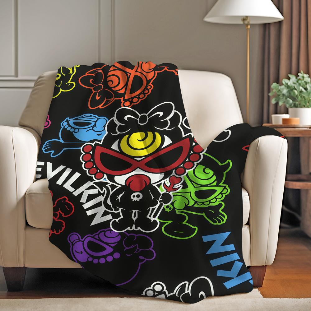 Fashion print H Hysteric M Mini Blanket For Sofa Office Bed Plane Travel Sleep Read Relax Camping Soft And Warm