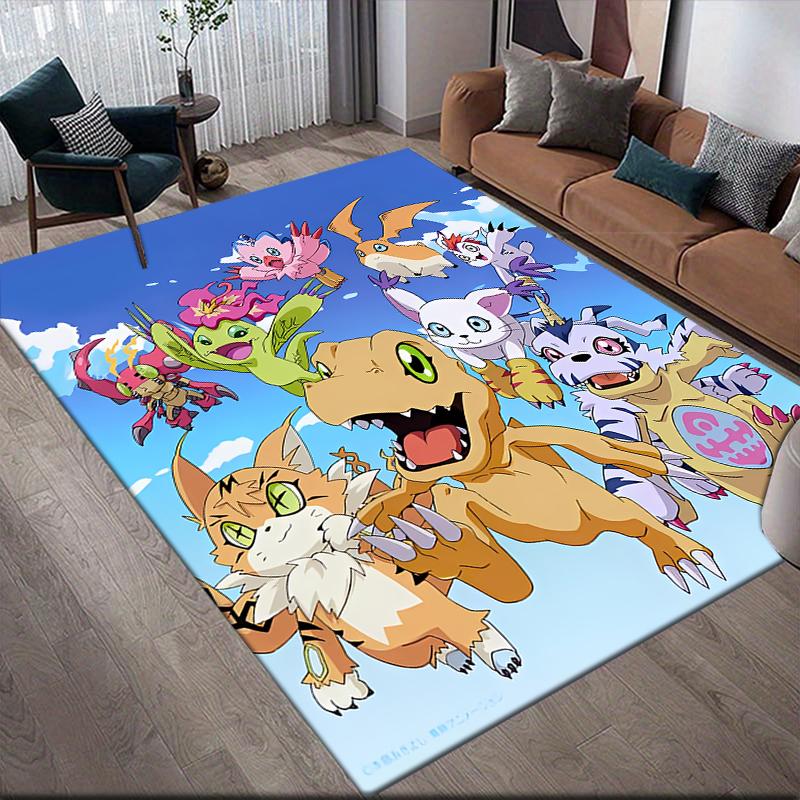 

Digimon Retro Style Area Rug, Digimon Fan Cozy Carpet, Perfect Gift.chl 60x90cm