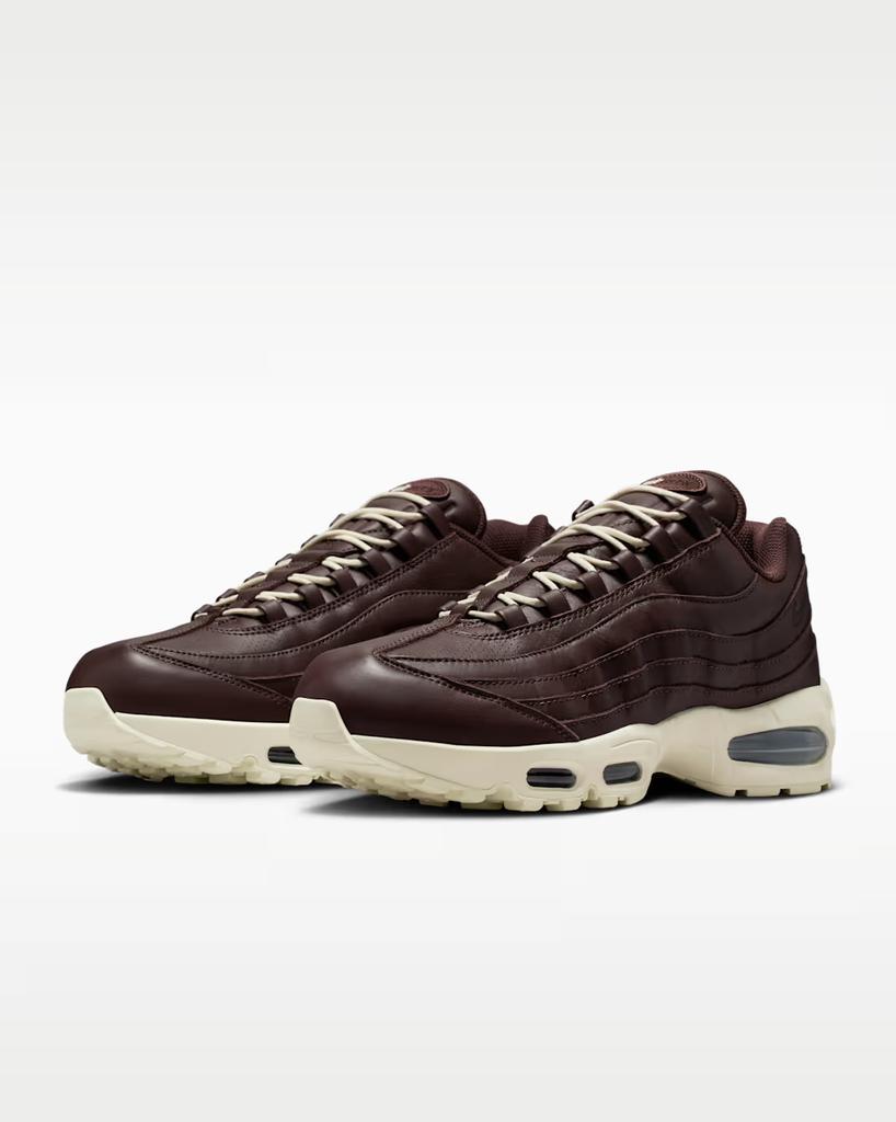 IM0696-200 Nike Air Max 95 Big Bubble Leather Baroque Brown Black (Men's)