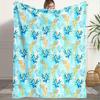 1 Fluffy Coral and Seaweed Printed Flannel Blanket - Warm and Cozy, Perfect for Sofas, Offices, Beds, Camping, and Christmas.