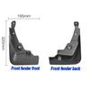 4Pcs Car Mud Flaps Splash Guard Fender Mudguard Fit For Toyota Rav4 2019-2020 Black