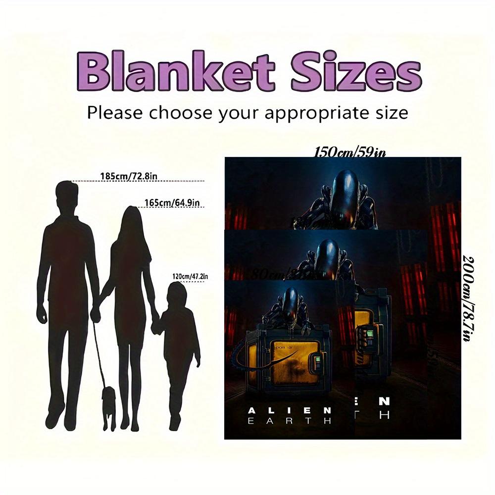 1Pc ALIEN EARTH Print Flannel Blanket, High quality Digital Printing, Comfortable for All Seasons, Home DecorGifts821020