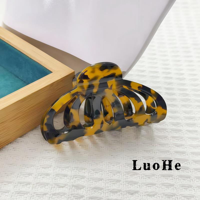 Acetate Large Shark Hair Claw Clip - Elegant Updo & Ponytail Accessory