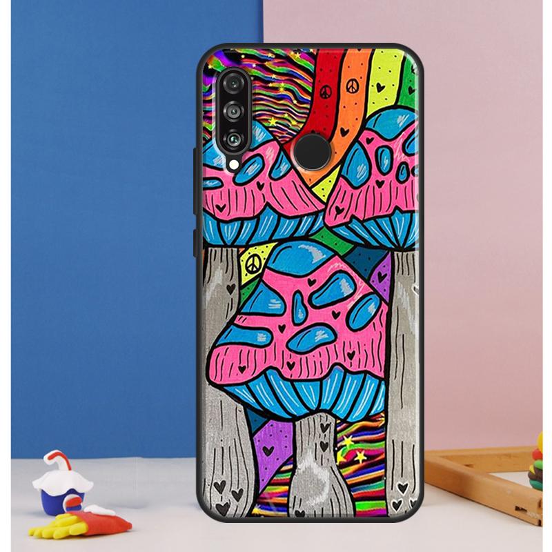 Mushroom Psychedelic Trippy Frog Case For Huawei Nova Y73 Y72 Y70 Y90 Y60 Y61 Y91 12s 12i 11i 8i 9 10 SE P30 P40 Lite P60 Pro