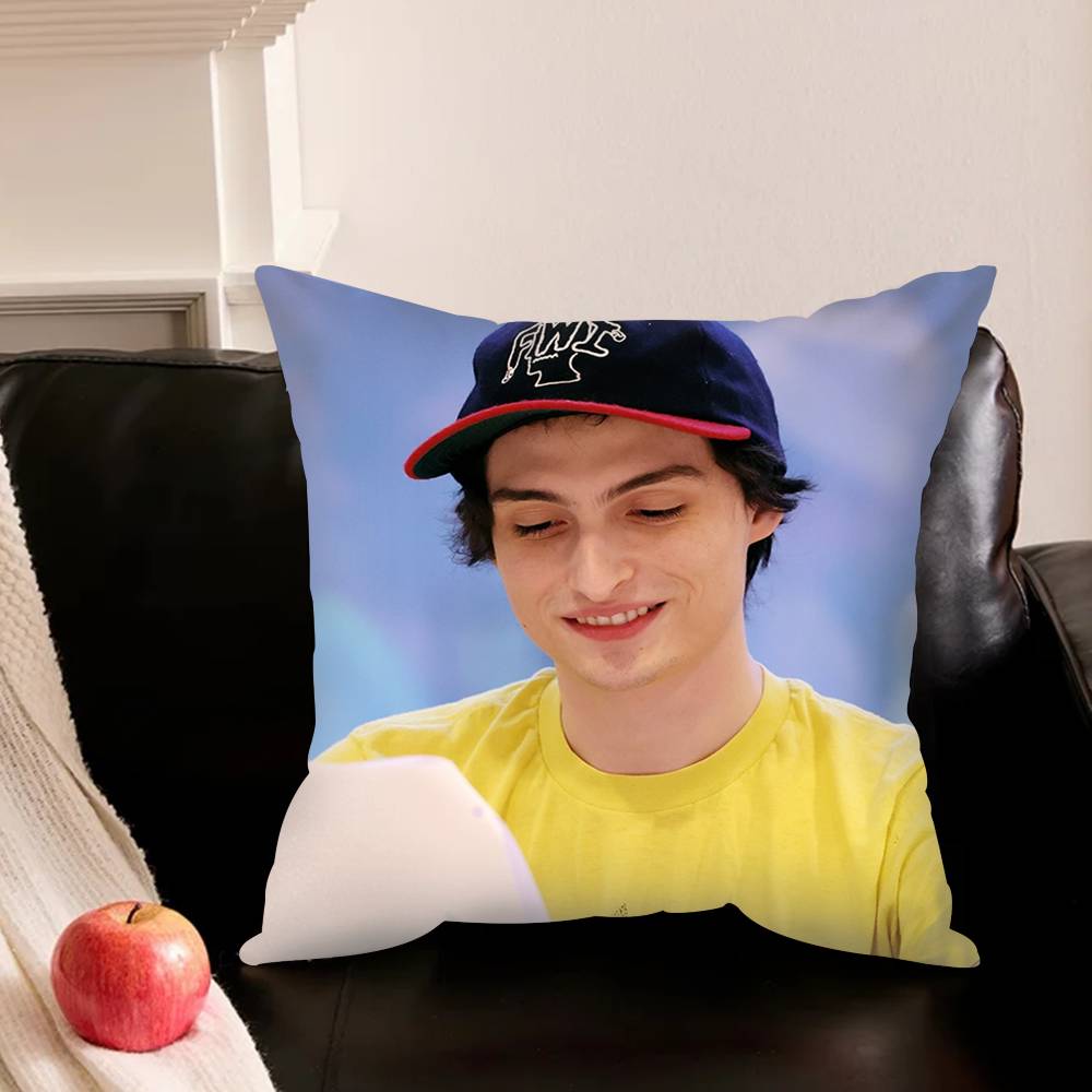 Finns-N Young Actor W-Wolfhard Pillowcase For Sofa Room Office Decor Printing Protector Cushion Cover Valentine Gift Custom