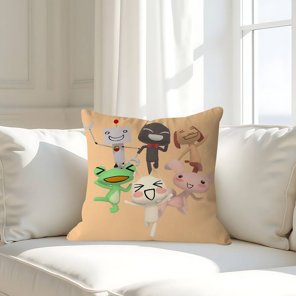 

L-Inoue Наволочка Торо Съемная Моющаяся Наволочка для Подушки – Всесезонный Мягкий Лен 16x16Inch