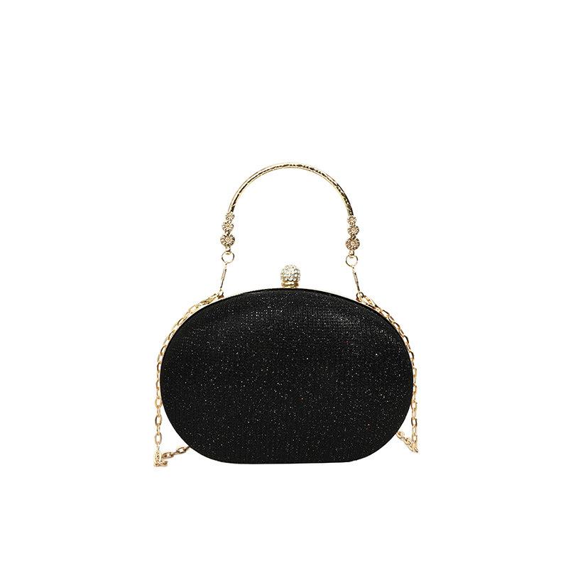 

Fashion Acrylic Solid Color Crossbody Bag 2025 Hot Selling Designer Chain Popular Versatile Concise Western Style Shoulder Bag чёрный