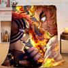 1PC Anime Samurai Warrior's Journey Flannel Blanket Gift, Suitable for Both Men And Women, Soft Ideal for Beds And Sofa, Birthday Or Christmas Gift