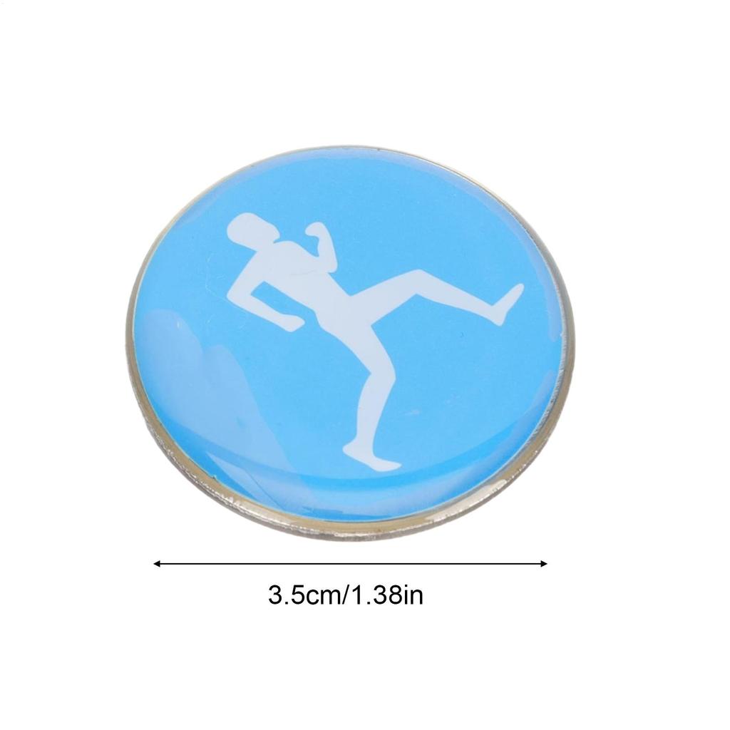 1pc Referee Side Toss Coin Double Face Sports Football Pattern Soccer Volleyball FlipCoin Souvenirs Soccer Referee Toss Coin
