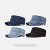 Denim Flat Cap Unisex Spring Summer Cap Sunscreen Sun Hat
