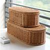 Mehrzweck-Rattan-Handgewebte Aufbewahrungskorb-Designs für Schränke, praktisch für die Heimdekoration und Aufbewahrungslösung
