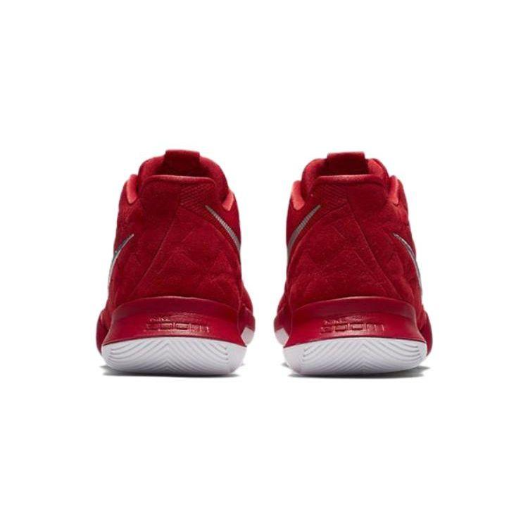 Nike Kyrie 3 Comfortable Versatile Non-Slip Shock Absorbing Durable Support Lightweight Mid-Top Walking Shoes Baby Shoes Red White 869984-601