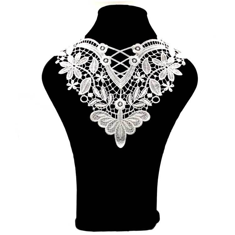 Cucito Fai da Te Materiali Fatti a Mano Decorazione Scollatura Ricamo di Pizzo Collo Accessori per Abbigliamento